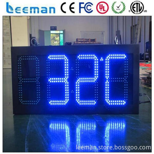 led clock time and temperature display control circuit digital timer LED clock humidity sign